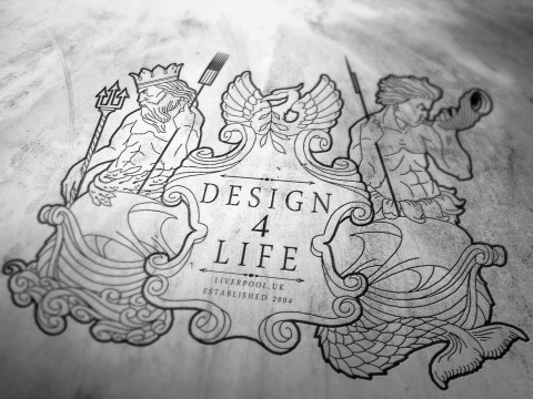 Tattoo Shop Design 4 Life Tattoo & Piercing located in Liverpool city centre