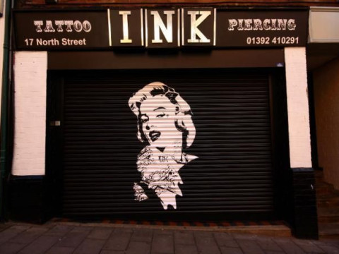 Tattoo Shop INK custom tattoo and piercing located in Exeter